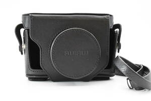 ★純正・美品★Fujifilm 富士フィルム X10 レザー カメラケース ブラック(k-2436)