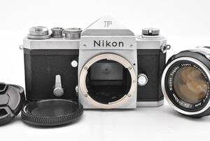 NIKON ニコン NIKON F アイレベル シルバー ボディ NIKKOR-S 50mm F1.4 非Ai レンズ（t5500）