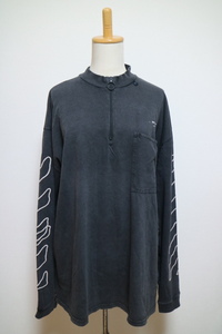 OFF-WHITE 19aw ABSTRACT ARROWS ZIP MOCK NECK オフホワイト アブストラクト アローズ モックネック ハーフジップ カットソー Tシャツ