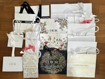 Dior ディオール 全18枚 ショッパー ラッピング 紙袋 ホリデーシーズン限定 Miss Dior DIOR BACKSTAGE リボン付　手提げ袋_画像1
