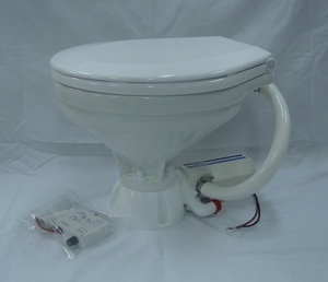 [ new goods * free shipping ][ marine ]TMC electric toilet 24V home use size * new round type base TMC-29921 slow Crows slowly ...15495A-24