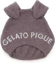 gelato pique(ジェラート ピケ) sleep DOG吸水ヘアキャップ PSGG231840 グレー 未使用 送料無料