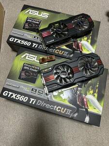 NVIDIA GeForce GTX560Ti 2枚セットSLIコネクタ同梱　箱、付属品付き