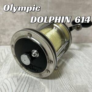 【中古良品】OLYMPIC DOLPHIN614 リール オリムピック　船用両軸リール