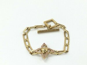 LOUIS VUITTON Louis Vuitton rhinestone breath bracele * bangle lady's men's accessory 10.3g