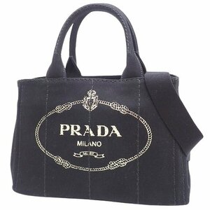 PRADA(プラダ) CANAPA カナパ ハンドバッグ 2WAY ショルダー トート NERO ネロ ブラック黒 ゴールド金具 1BG439 40802072863【アラモード】