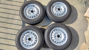 165r13　ブリザック vl1 タウンエース　ダイハツ純正ホイール　114.3 5h 165/80r13　ライトエース　スタッドレスタイヤ　ホイールセット