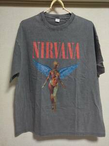 新品 送料無料 XLサイズ ニルバーナ ニルヴァーナ Tシャツ オーバーサイズ BIG カートコバーン Nirvana IN UTERO LL SIZE イン・ユーテロ 