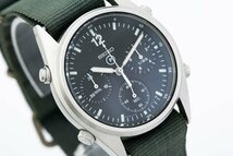 SEIKO セイコー GEN1 7A28-7120 イギリス空軍 クォーツ クロノグラフ ブラック文字盤 軍用 ミリタリー メンズ腕時計 #35909_画像3