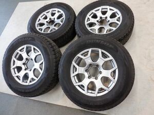 S 送料無料 メッシュ系 17 6H139.7 7.5J+28 ダンロップ ウィンターマックス SJ8 265/65R17 ランドクルーザー プラド ハイラックス サーフ