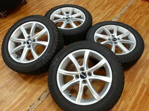 O 送料無料 美品 スタッドレス MAK アンチバス 17 4H108 7J+25 ブリジストン 215/55R17 DS4 クロスバック タイヤ変更でプジョー シトロエン