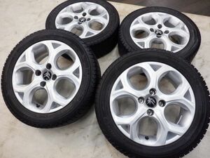 S 送料無料 希少サイズ 美品 シトロエン C3 純正 16 4H108 6J+23 ミシュラン X-ICE 195/55R16 DS3 プジョー 208 207 流用 スタッドレス