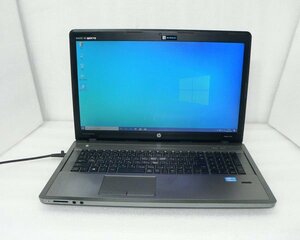 Windows10 HP ProBook 4740s Core i5-3230M 2.6GHz память 8GB HDD 320GB(SATA) мульти- 17.3 дюймовый (1600x900) маленький с дефектом ( аккумулятор совершенно износ )