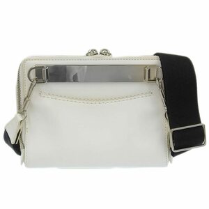 超美品 3.1フィリップリム 現行ロゴ RAY TRIANGLE CROSSBODY 斜め掛け レザー ショルダーバッグ レディース