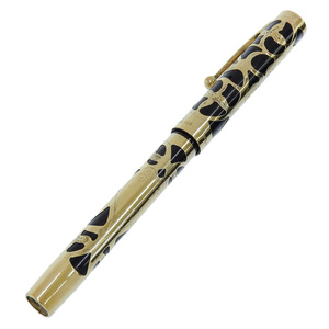  beautiful goods Sheaffer SHEAFFER'S USA made 70-80 period Vintage Gold Moss k high class fountain pen pen .18K black gold gentleman paper business antique 