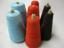特価SALE！◆毛糸 コットン系撚糸3種類7巻セット 合計1.2kg◆1266☆_画像1