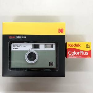 コダック (Kodak) フィルムカメラ EKTAR H35 ハーフフレーム セージ 新品未開封 フィルム付き