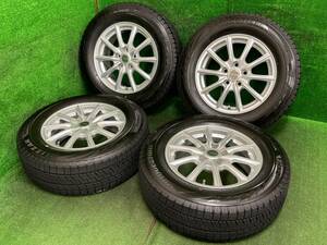 BRIDGESTONE ECOFORME 16×6.5J OFF39 PCD114.3 5H BRIDGESTONE BLIZZAK VRX2 215/65R16 ヴェルファイア等に 売切!!