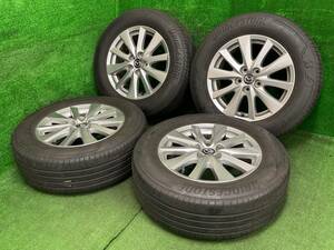 CX-5等に マツダ純正アルミ 17×7J OFF50 5H PCD114.3 ブリヂストン ALENZA 001 225/65R17 売切!!