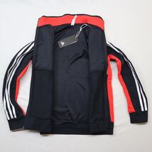 【新品】アディダス adidas メンズ 長袖ジャージジャケット YBFIWUJKTQ3 H42554 （ブラック）ジュニア150_画像3