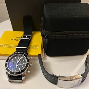 ブライトリング/BREITLING/スーパーオーシャンヘリテージ/46/美品/クロノグラフ/機械式/パイロットウォッチ/