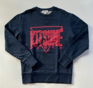 MAISON KITSUNE ロゴスウェット XS インディゴブルー 