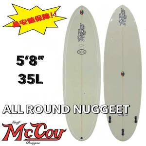 ★最終セール★ 5'8” 35L ALL ROUND NUGGET XF(EPS) DUNE / MCCOY マッコイ サーフボード ミッドレングス ファン お洒落 最安値 小波 浮力