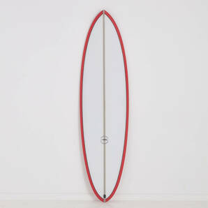 ★大特価★ 6'8” 39.63L TWIN PIN RED FCS2 PU / ALOHA サーフボード ミッドレングス ツイン ファン オルタナ お洒落 最安値 小波 浮力の画像3