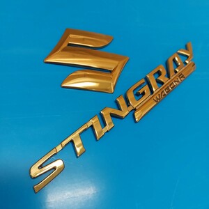 SUZUKI WAGONR STINGRAY GOLD EMBLEM スズキ ワゴンR スティングレイ ゴールドエンブレム VIP LUGUXUY CUSTOM ビップ ラグジュアリー