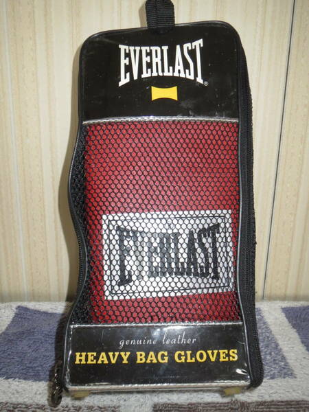 ★送料無料★新品★EVERLAST エバーラスト HEAVY BAG GLOVES 4306 Genuine Leather スパーリング トレーニング グローブ 本革 