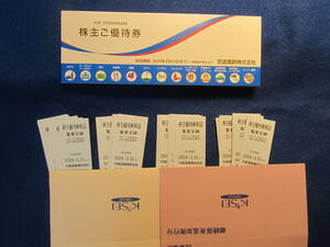 ★京成電鉄株主優待乗車証３６枚と株主ご優待券1冊２０２４年５月末日迄　★送料無料　