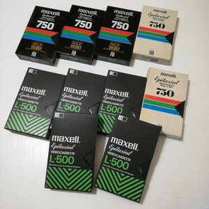 【使用済10本】ビデオカセットテープ ベータ マクセル L-500 L-750 L750HGX マクセル maxell 昭和 / 良品専科 ビデオ カセット