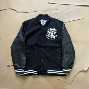 Billionaire Boys Club ビリオネアボーイズクラブ スタジャン メンズ レディース ジャケット 黒 ファッション アウター Lサイズ