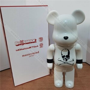 mastermind JAPAN × BE@RBRICK WHITE CHROME Ver. 400％ 全高約280mm コラボ ベアブリック MEDICOM TOY