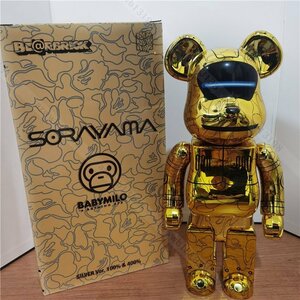 BE@RBRICK SORAYAMA × BABY MILO(R) 400％ GOLD Ver. ベアブリック 金 bearbrick メディコム トイ