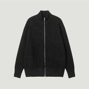 Maison Margiela メゾンマルジェラ ニットウェア ニットセーター メンズ おしゃれ 立て襟 秋冬 防寒 暖かい ファッション トップス 黒 Mサ