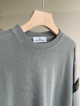 ストーンアイランド STONE ISLAND 長袖 Tシャツ T-shirt メンズ トップス スウェット グレー色 Lサイズ_画像5