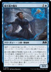 MTG ■青/日本語版■ 《縮小術の魔女/Diminisher Witch》★FOIL★エルドレインの森 WOE