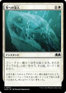 MTG ■白/日本語版■ 《冬への没入/Plunge into Winter》エルドレインの森 WOE