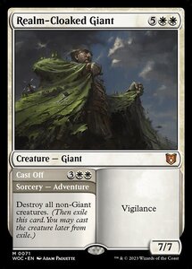 MTG ■白/英語版■ 《王国まといの巨人/Realm-Cloaked Giant》エルドレインの森：統率者 WOC