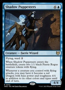 MTG ■青/英語版■ 《影のくぐつ師/Shadow Puppeteers》エルドレインの森：統率者 WOC