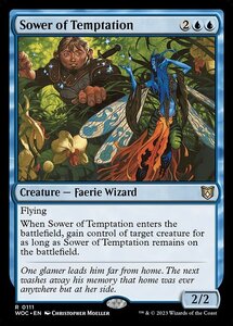 MTG ■青/英語版■ 《誘惑蒔き/Sower of Temptation》エルドレインの森：統率者 WOC