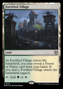 MTG ■土地/英語版■ 《要塞化した村/Fortified Village》エルドレインの森：統率者 WOC