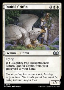 MTG ■白/英語版■ 《従順なグリフィン/Dutiful Griffin》★FOIL★エルドレインの森 WOE