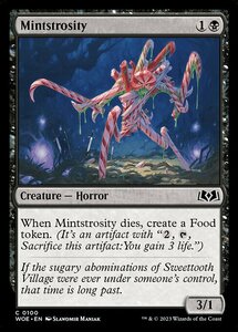 MTG ■黒/英語版■ 《不気ミント/Mintstrosity》★FOIL★エルドレインの森 WOE