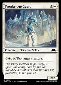 MTG ■白/英語版■ 《霜橋の護衛/Frostbridge Guard》★FOIL★エルドレインの森 WOE