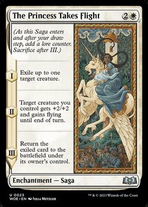 MTG ■白/英語版■ 《王女、空を飛ぶ/The Princess Takes Flight》★FOIL★エルドレインの森 WOE