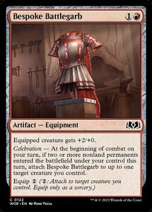 MTG ■赤/英語版■ 《特注の戦闘装束/Bespoke Battlegarb》★FOIL★エルドレインの森 WOE