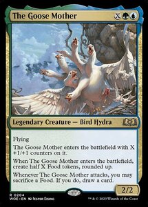 MTG ■金/英語版■ 《ガチョウの母/The Goose Mother》★FOIL★エルドレインの森 WOE