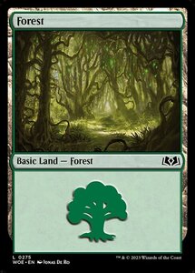 MTG ■土地/英語版■ 《森/Forest》★FOIL★エルドレインの森 WOE